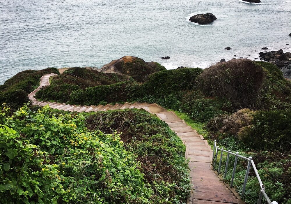 Stairs Leading to Bay